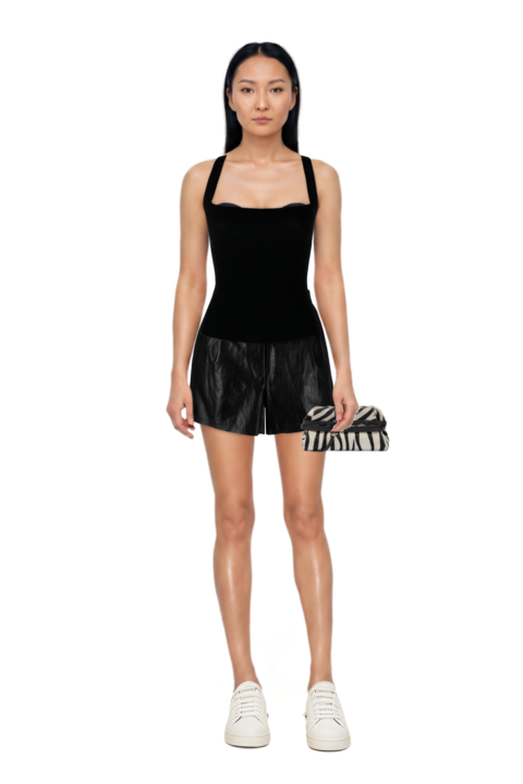 Outfit pinko trouser belt and zebra-print leather clutch bag