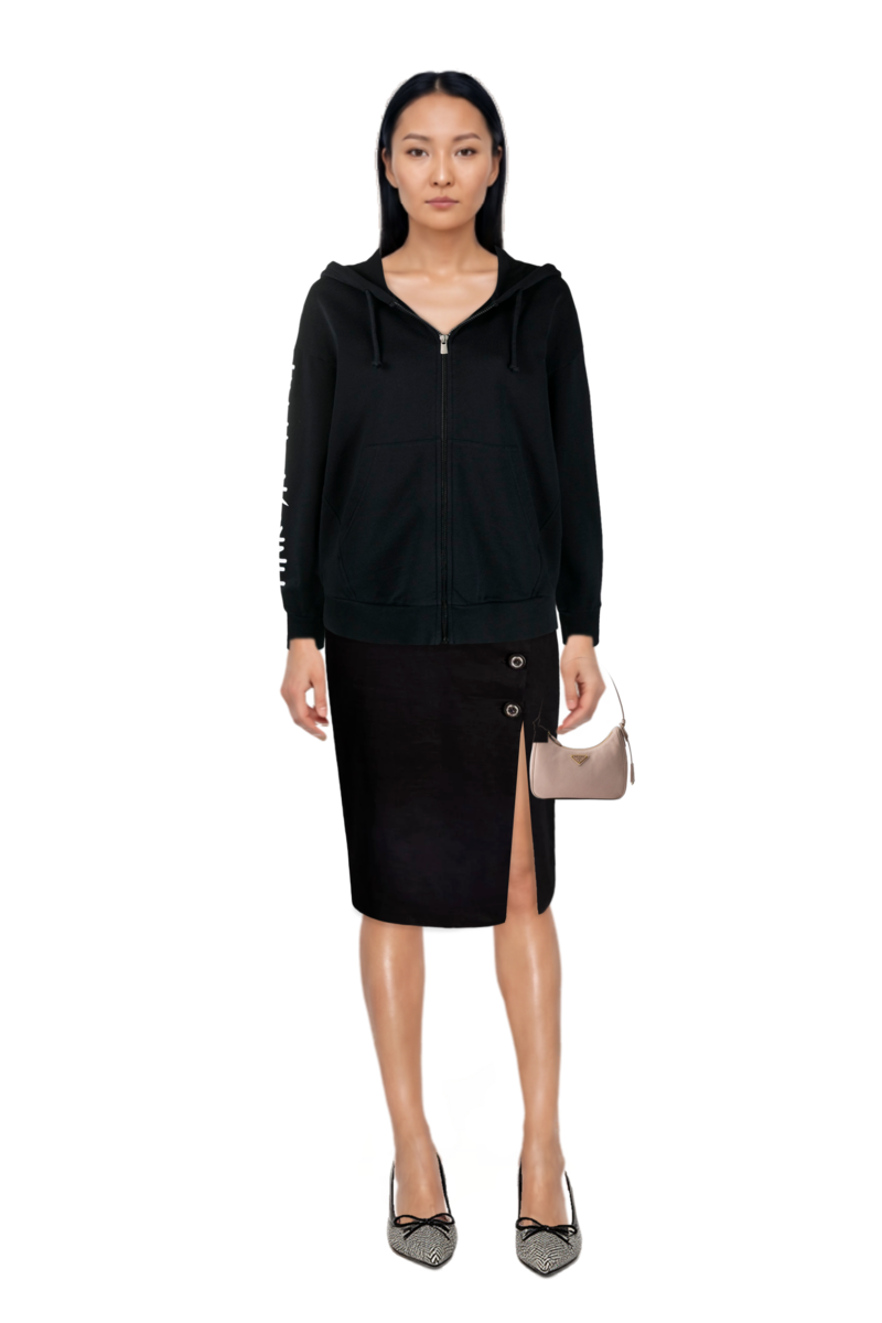 Outfit re-edition 2005 nubuck and saffiano leather mini-bag and scarlett 50 pumps