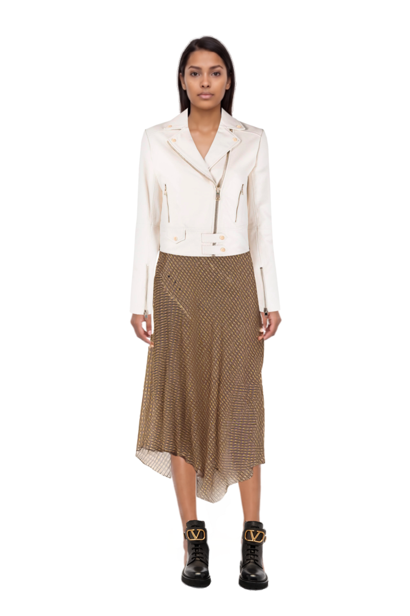 Outfit cooper layered midi dress and pinko jacket