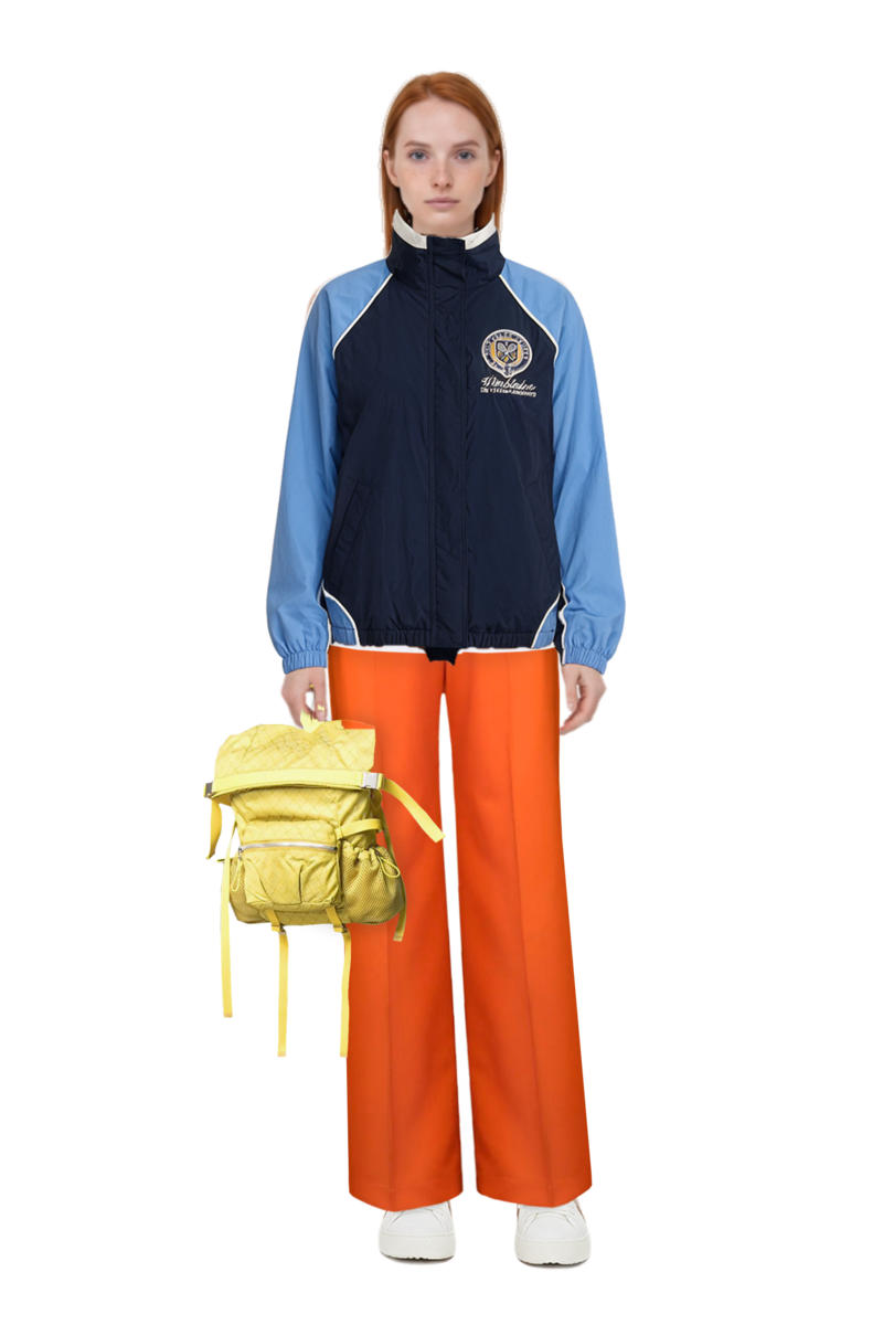 Outfit pinko polo and wimbledon logo jacket