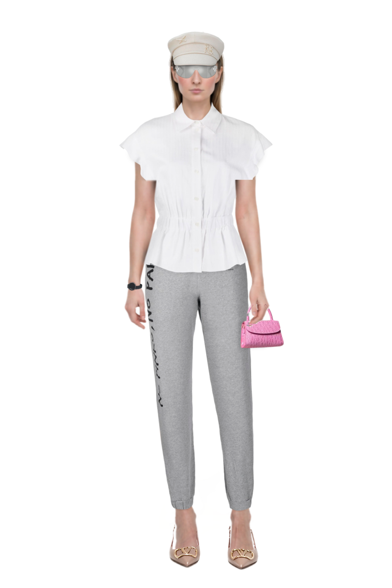 Outfit vlogo signature slingback pumps and crystal-embellished geometric-frame sunglasses