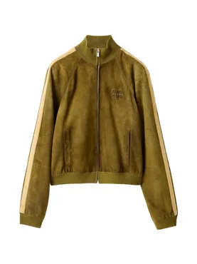 Miu Miu waxed suede jacket