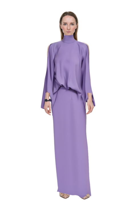 Outfit bacall  high neck dress and vlogo signature slingback pumps