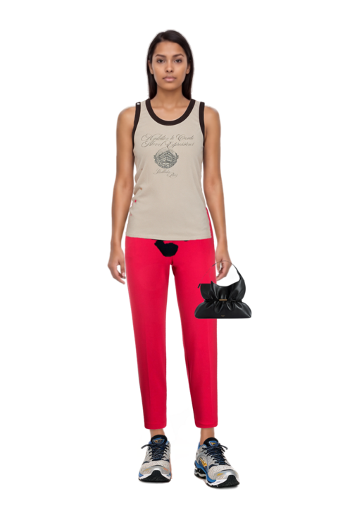 Outfit sphynx medium bag in smooth leather and wave prophecy 1 sneakers