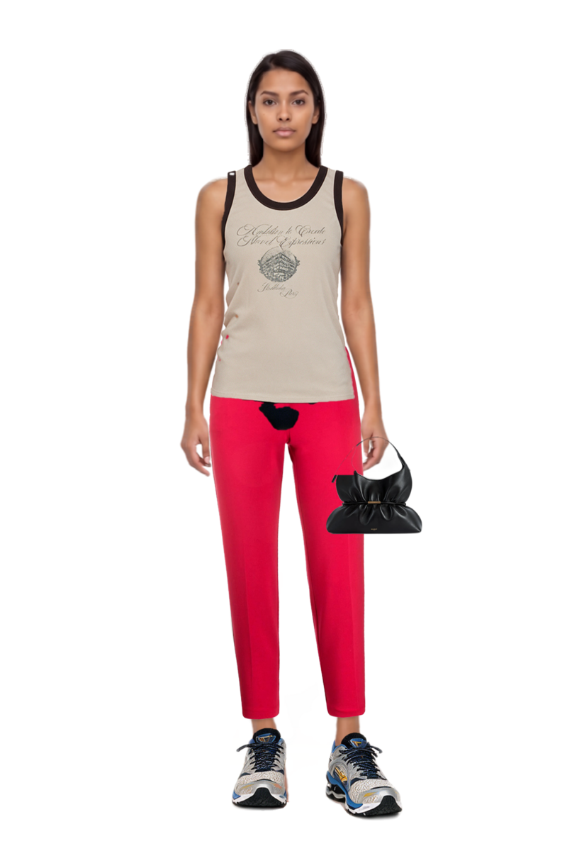 Outfit sphynx medium bag in smooth leather and wave prophecy 1 sneakers