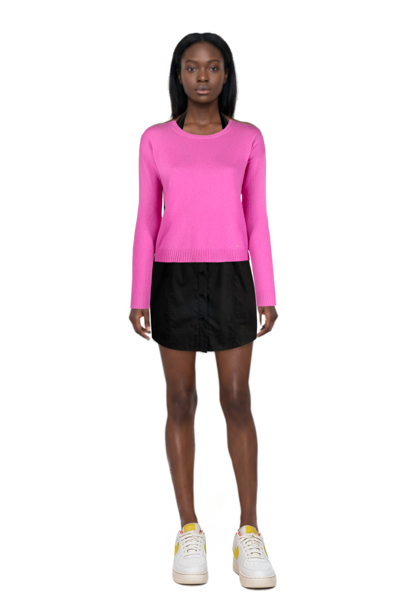 Outfit air force 1 '07 lx "white/phantom/pearl white/yell" sneakers and pinko sweater