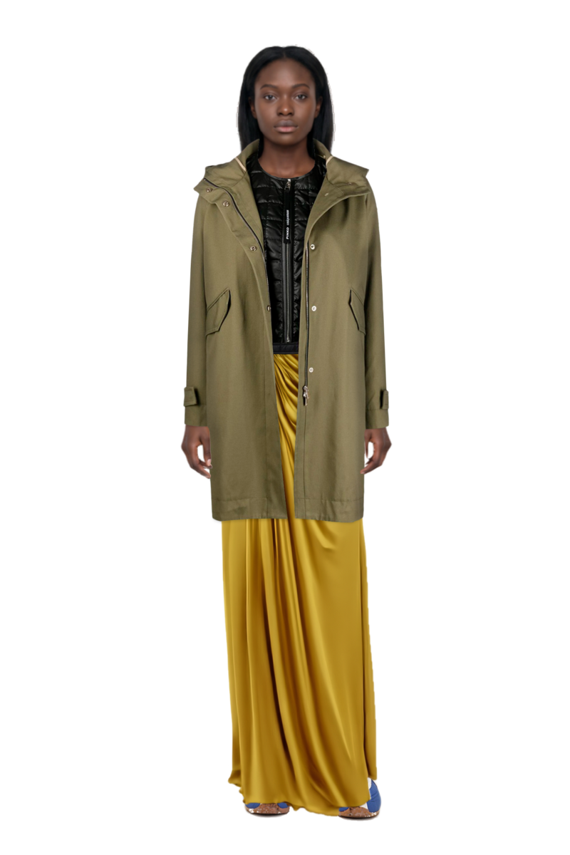 Outfit the 400 bleecker runner sneakers and ruched evening gown
