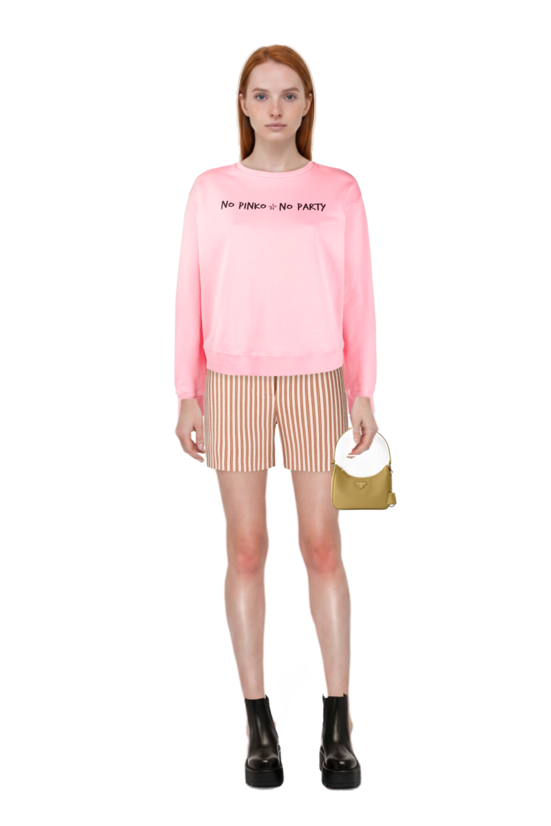 Outfit re-edition 2005 saffiano leather mini-bag and pinko shorts