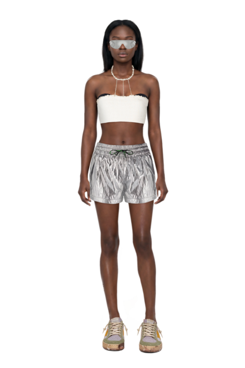 Outfit crystal-embellished geometric-frame sunglasses and ball star sneakers