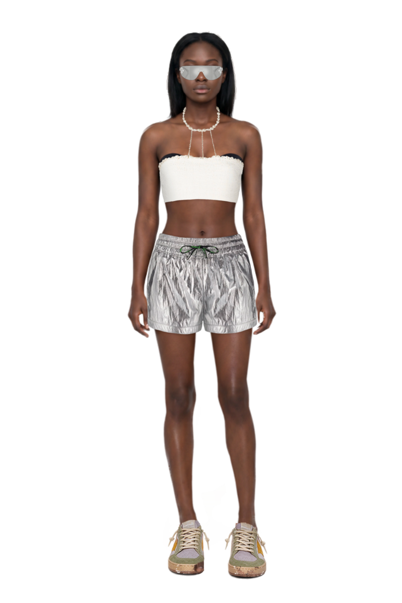 Outfit crystal-embellished geometric-frame sunglasses and ball star sneakers