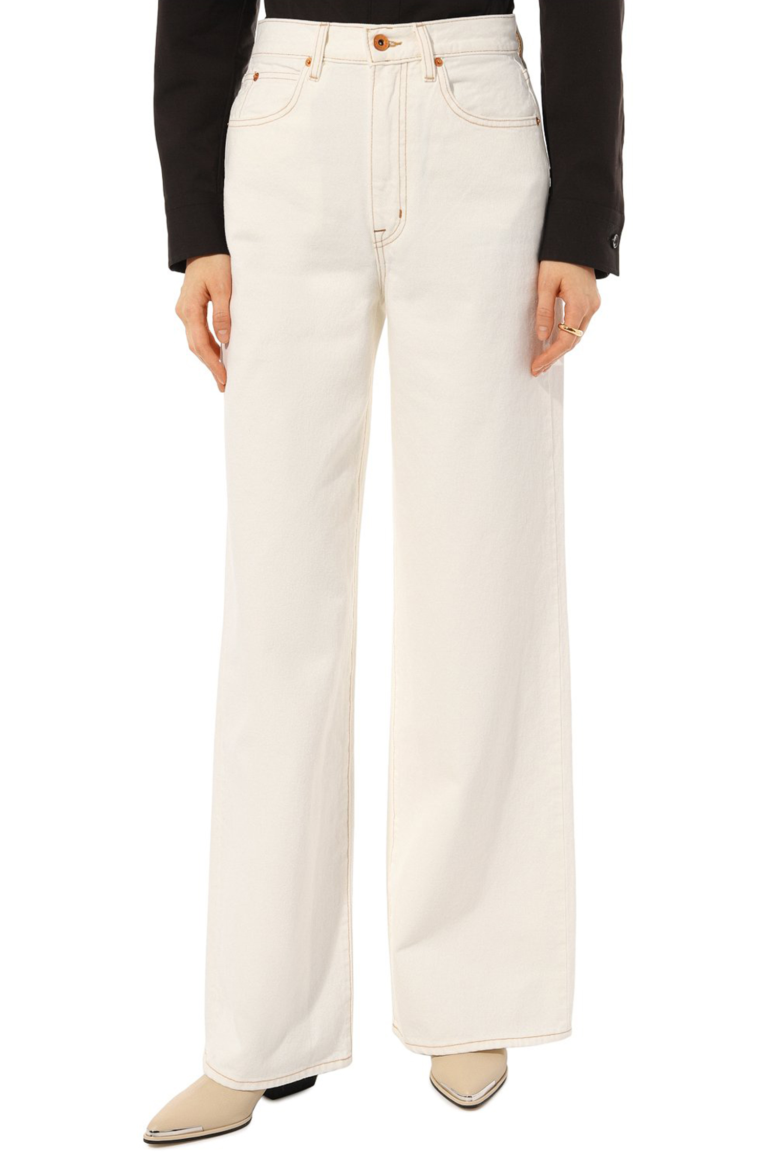 SLVRLAKE Milk jeans with contrast stitching