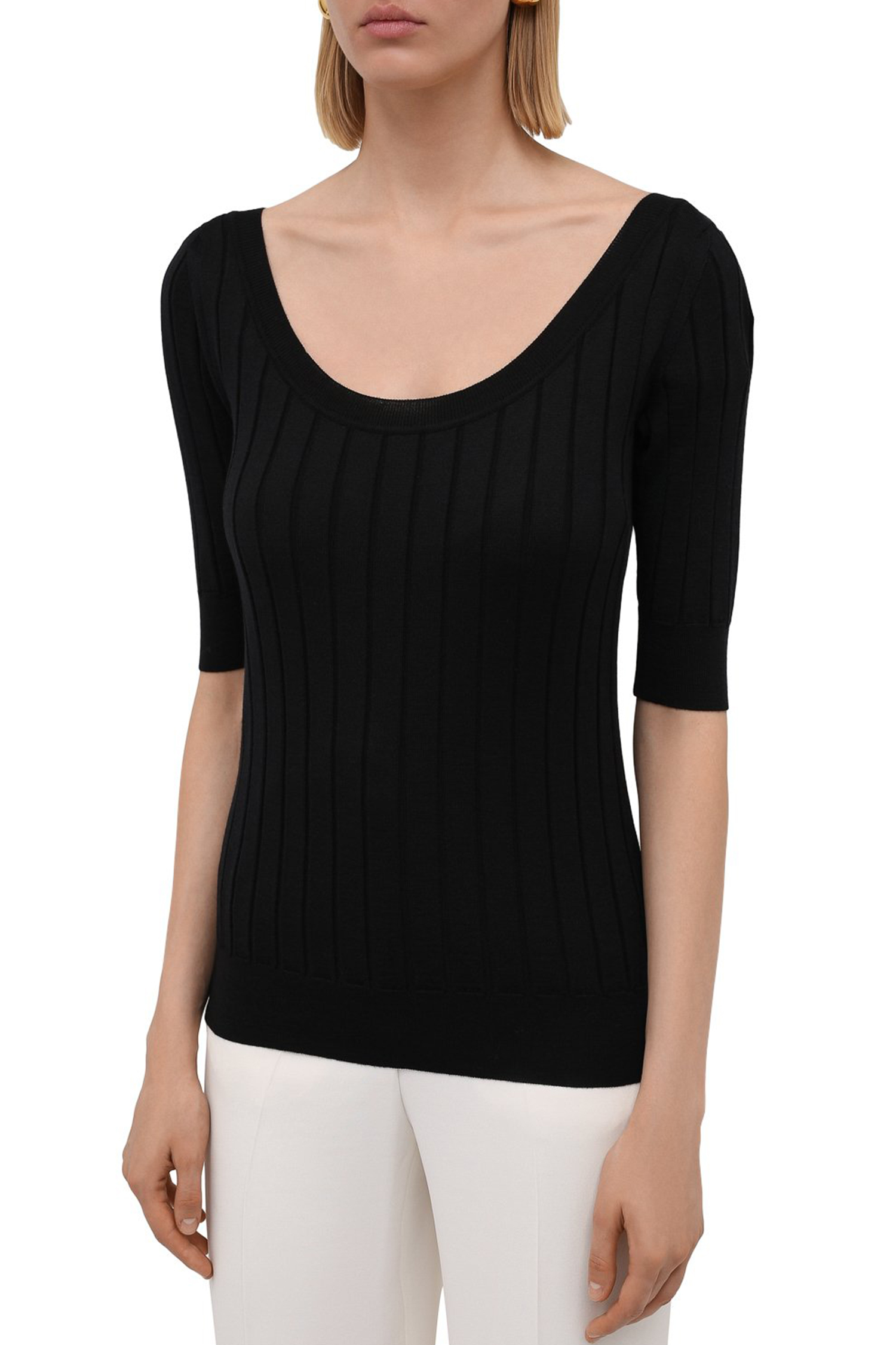 THE ROW Wool and silk pullover