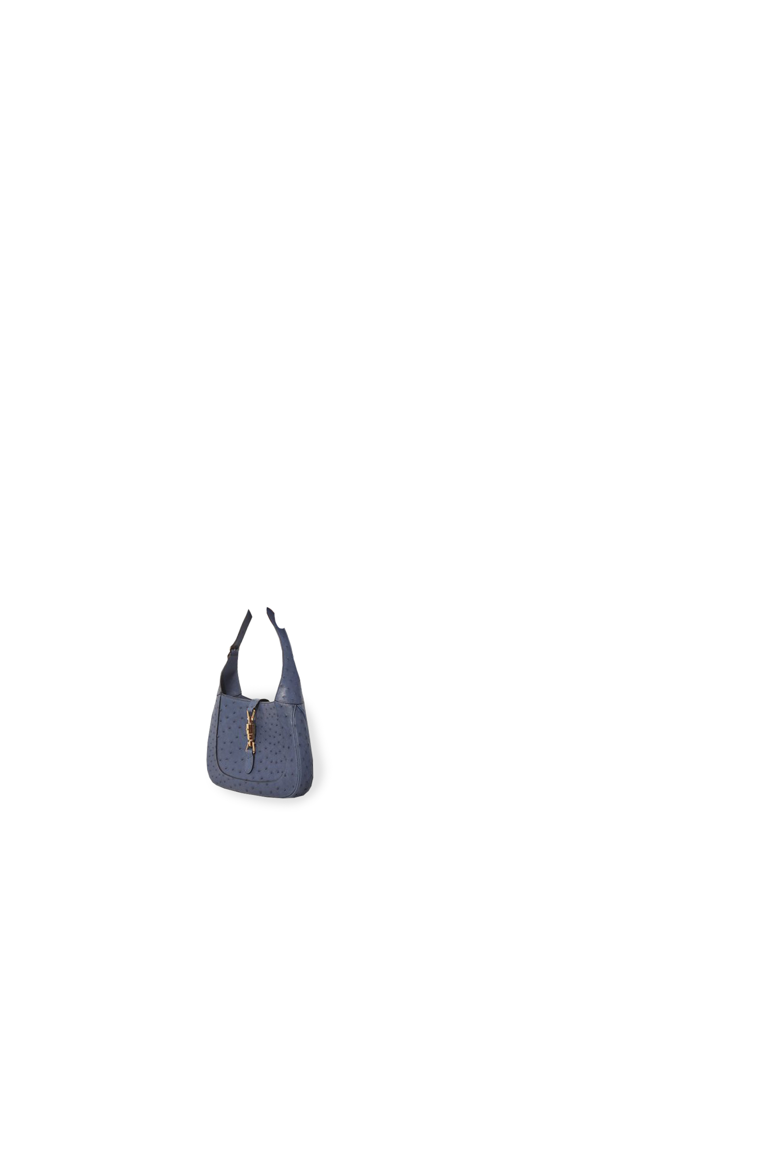 GUCCI Jackie 1961 small ostrich leather bag